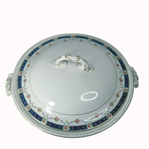 Vintage Johnson Bros England Lidded Ceramic Tureen Serving Bowl - Floral Design - Picture 2 of 8